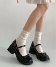 Nia/(W)Nia(ニア)/厚底ヒール クラシカルリボンローファー