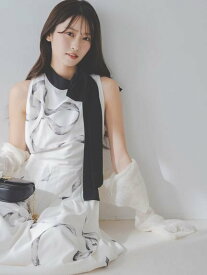 SNIDEL 【WEB限定カラーあり】リボンディテールカーデセットワンピース スナイデル ワンピース・ドレス ワンピース ホワイト【送料無料】