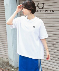 Ray BEAMS FRED PERRY * Ray BEAMS / 別注 Reluxed Pique T-shirt ビームス ウイメン トップス カットソー・Tシャツ ホワイト ブラック【送料無料】