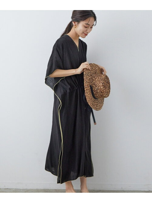 Salon Adam Et Rope ワッシャーサテンカフタンワンピース Rakuten Fashion 楽天ファッション 旧楽天 ブランドアベニュー Df1704