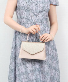 【SALE／55%OFF】DRESS+ パーティーバッグ 2way ラメ入り ハンドバッグ 結婚式 ドレスプラス バッグ クラッチバッグ ピンク パープル シルバー ネイビー