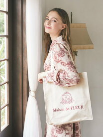 【SALE／50%OFF】Maison de FLEUR EC限定10eme anniversaireスクエアトート メゾン ド フルール バッグ その他のバッグ レッド ブラック ピンク オレンジ ブラウン イエロー グリーン ブルー パープル