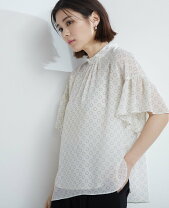 楽天市場】ベージュ ドット ブラウスの通販