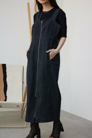 【SALE／30%OFF】AZUL BY MOUSSY デニムジャンパースカート アズールバイマウジー ワンピース・ドレス ワンピース ブラック ブラウン【送料無料】
