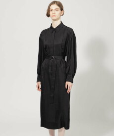 【SALE／40%OFF】EPOCA 【EPOCA DI BASE】 ブライトツイル シャツカラードレス 《WEB&一部店舗限定》 エポカ ワンピース・ドレス ワンピース ブラック ブルー【送料無料】