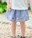any FAM KIDS 【any FAM ×サンリオキャラクターズ】裾刺繍 キュロット エニィファム パンツ その他のパンツ ベージュ ピンク ブラック【送料無料】