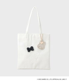 【SALE／50%OFF】OPAQUE.CLIP 【マイメロディ】刺繍A4トートバッグ オペークドットクリップ バッグ トートバッグ ピンク ブラック ホワイト