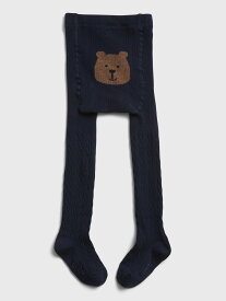 GAP (K)くまさんケーブルニットタイツ (ベビー＆幼児) ギャップ 靴下・レッグウェア その他の靴下・レッグウェア パープル レッド ホワイト グレー グリーン ブルー ブラウン ベージュ ピンク ネイビー
