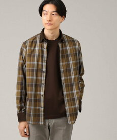 【SALE／40%OFF】TAKEO KIKUCHI ピケチェック クレリック シャツ タケオキクチ トップス シャツ・ブラウス グレー イエロー ネイビー【送料無料】