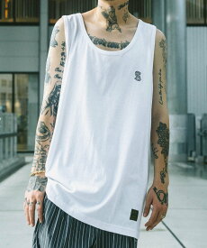 Subciety CREST TANK TOP サブサエティ トップス ノースリーブ・タンクトップ ホワイト グレー ブラック【送料無料】