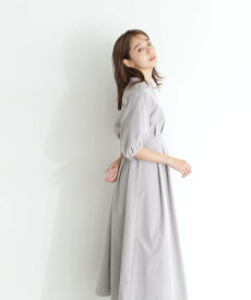 【SALE／10%OFF】NATURAL BEAUTY BASIC フォルムスリーブドルマンワンピース ナチュラルビューティベーシック ワンピース・ドレス ワンピース グレー ブラック ブルー【送料無料】