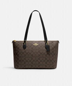 【SALE／62%OFF】COACH OUTLET ギャラリー トート・シグネチャー キャンバス コーチ　アウトレット バッグ トートバッグ ブラウン【送料無料】
