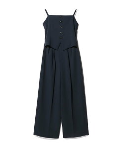 UNUS UNUS / Layered Style Jumpsuit �G�X�g�l�[�V���� �I�[���C�������E�I�[�o�[�I�[�� �I�[���C�������E�Ȃ� �l�C�r�[ �z���C�g�y���������z