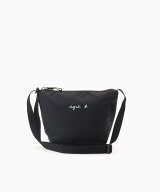 agnes b. ENFANT キッズ ロゴ ポシェット アニエスベー バッグ ショルダーバッグ ブラック【送料無料】
