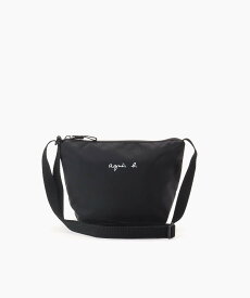 agnes b. ENFANT キッズ ロゴ ポシェット アニエスベー バッグ ショルダーバッグ ブラック【送料無料】