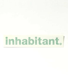 inhabitant inhabitant(インハビタント)Inhabitant logo sticker シフォン 文房具 ステッカー・シール・テープ グリーン
