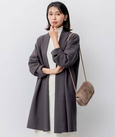 【SALE／50%OFF】23区 コンプレストパイル コーディガン ニジュウサンク トップス カーディガン ベージュ グレー ブルー ネイビー【送料無料】