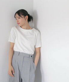 NATURAL BEAUTY BASIC ベーシックTシリーズ ボートネック ナチュラルビューティベーシック トップス カットソー・Tシャツ ホワイト ブラック グレー