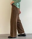 コーデュロイストレートパンツ