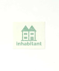 【SALE／50%OFF】inhabitant inhabitant(インハビタント)Inhabitant logo sticker シフォン 文房具 ステッカー・シール・テープ グリーン