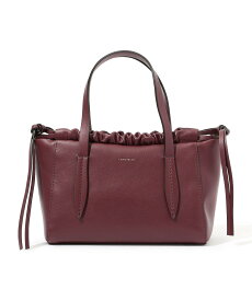 【SALE／40%OFF】TOMORROWLAND GOODS LORISTELLA ギャザー ショルダートート トゥモローランド バッグ ハンドバッグ ベージュ ワインレッド【送料無料】