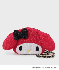 【SALE／50%OFF】OPAQUE.CLIP 【マイメロディ】たれ耳フェイス型2WAYキラキラミニショルダー オペークドットクリップ バッグ ショルダーバッグ ピンク グレー レッド ブラック
