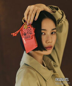 ROPE' 【WEB限定/一部店舗限定】【E'POR*PEANUTS】別注 ポーチ付き ART CHARM ロペ ファッション雑貨 チャーム・キーチェーン ブラック レッド【送料無料】