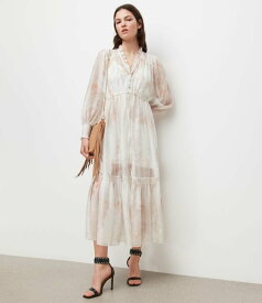 【SALE／70%OFF】ALLSAINTS (W)NISHA KOURA DRESS オールセインツ ワンピース・ドレス ドレス ホワイト【送料無料】