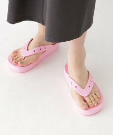 【SALE／50%OFF】OPAQUE.CLIP Crocs CR PLATFORM FLIP W オペークドットクリップ シューズ・靴 サンダル ブラック ブラウン ピンク