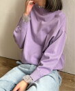 ドットチュールレイヤーニット