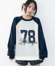 グラフィックニットプルオーバー