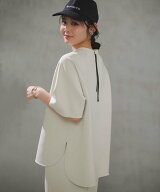 UNFILO BEAUTY FORM JERSEY light バックZIP プルオーバー アンフィーロ トップス スウェット・トレーナ…