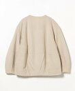 メランジ ノーカラー ジャケット 26AW 秋新作 冬アウター 防寒 軽量