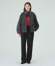 メランジ ノーカラー ジャケット 26AW 秋新作 冬アウター 防寒 軽量