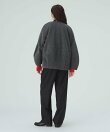メランジ ノーカラー ジャケット 26AW 秋新作 冬アウター 防寒 軽量