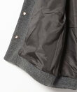 メランジ ノーカラー ジャケット 26AW 秋新作 冬アウター 防寒 軽量