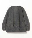 メランジ ノーカラー ジャケット 26AW 秋新作 冬アウター 防寒 軽量
