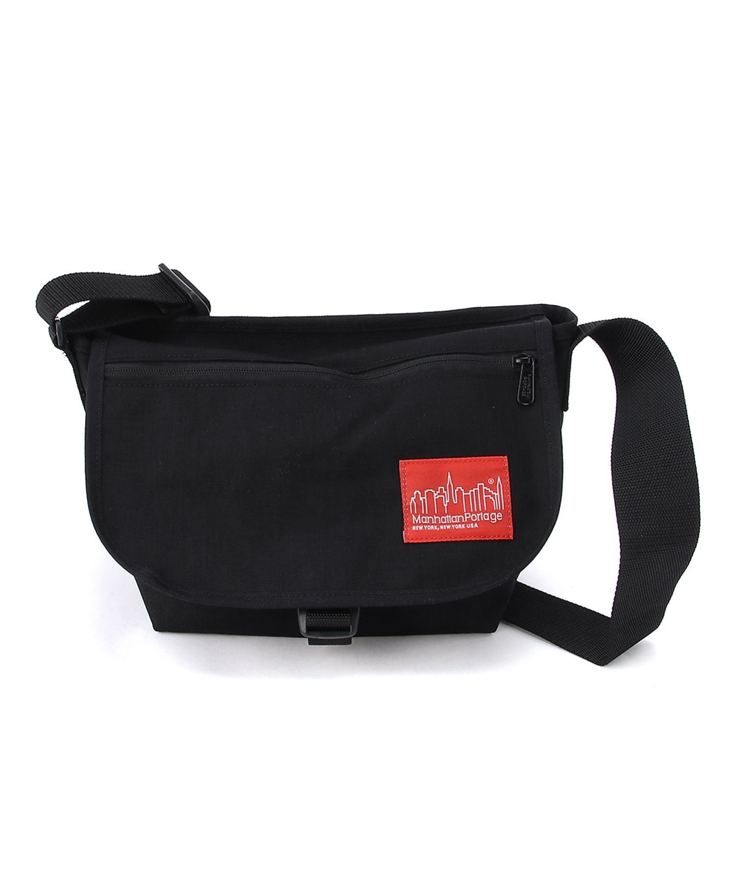 Manhattan Portage｜Nylon Messenger Bag JR Flap Zipper Pocket