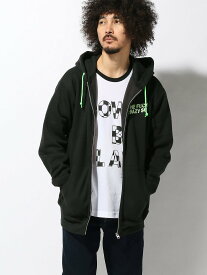 ANDSUNS (M)FUCKIN CRAZY SUNS ZIP HOOD アンドサンズ トップス パーカー・フーディー ブラック ブルー レッド グリーン グレー ネイビー【送料無料】