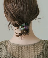 SMELLY カラフルモチーフヘアポニー スメリー ヘアアクセサリー ヘアゴム レッド
