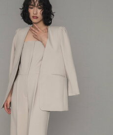 【SALE／5%OFF】Flolia ジャケット オールインワン セットアップ パンツドレス 結婚式 パーティードレス リバーフィールド アンド コー ワンピース・ドレス ドレス ブラック【送料無料】