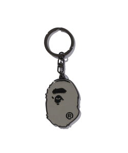 A BATHING APE APE HEAD METAL KEYCHAIN �A �x�C�V���O �G�C�v �t�@�b�V�����G�� �`���[���E�L�[�`�F�[�� �u���b�N