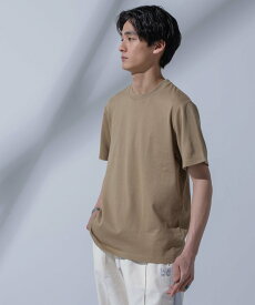 【SALE／30%OFF】NANO universe Anti Soaked(R)汗染み防止 クルーネックTシャツ ナノユニバース トップス カットソー・Tシャツ ブラック グレー ホワイト ベージュ