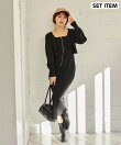 ZIPニットワンピース*ボレロSET