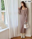 ZIPニットワンピース*ボレロSET