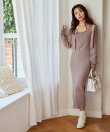 ZIPニットワンピース*ボレロSET