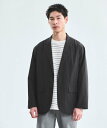 【SALE／10%OFF】UNITED ARROWS green label relaxing WONDER CLOTH カジュアル ジャケット -ストレッチ・接触冷感・吸水速乾- ユナイテッドアローズ グリーンレーベルリラクシング ジャケット・アウター テーラードジャケット・ブレザー ブラック グレー ネイビ【送料無料】
