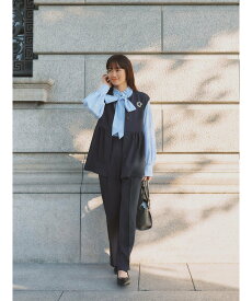 BEAMS HEART WOMEN 【ワンサイズ/イージーケア】ペプラム ベスト * パンツ セットアップ 26SS セレモニー 入学 入園 卒業 卒園 ママスーツ 七五三 通勤 オフィススタイル オンオフ兼用 きれいめ フォーマル 体型カバー ビームスセレモニー2026 ビームス ハート 【送料無料】