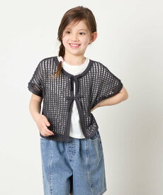 a.v.v [120-160][SET][ママとお揃いコーデが叶う]メッシュニットレイヤードトップス アー・ヴェ・ヴェ トップス ニット【送料無料】