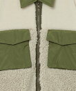 パッチワークファーボアブルゾン